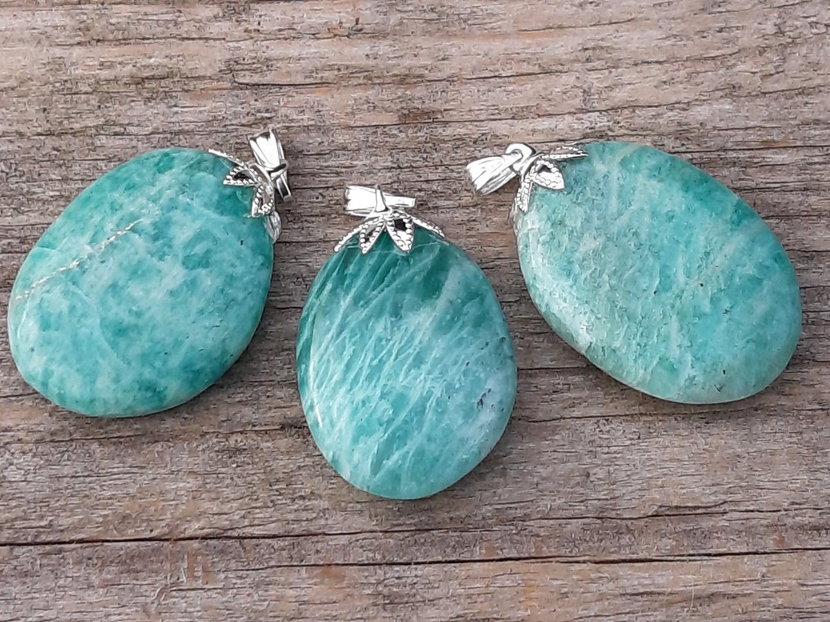 Edelsteen Amazoniet amulet hanger